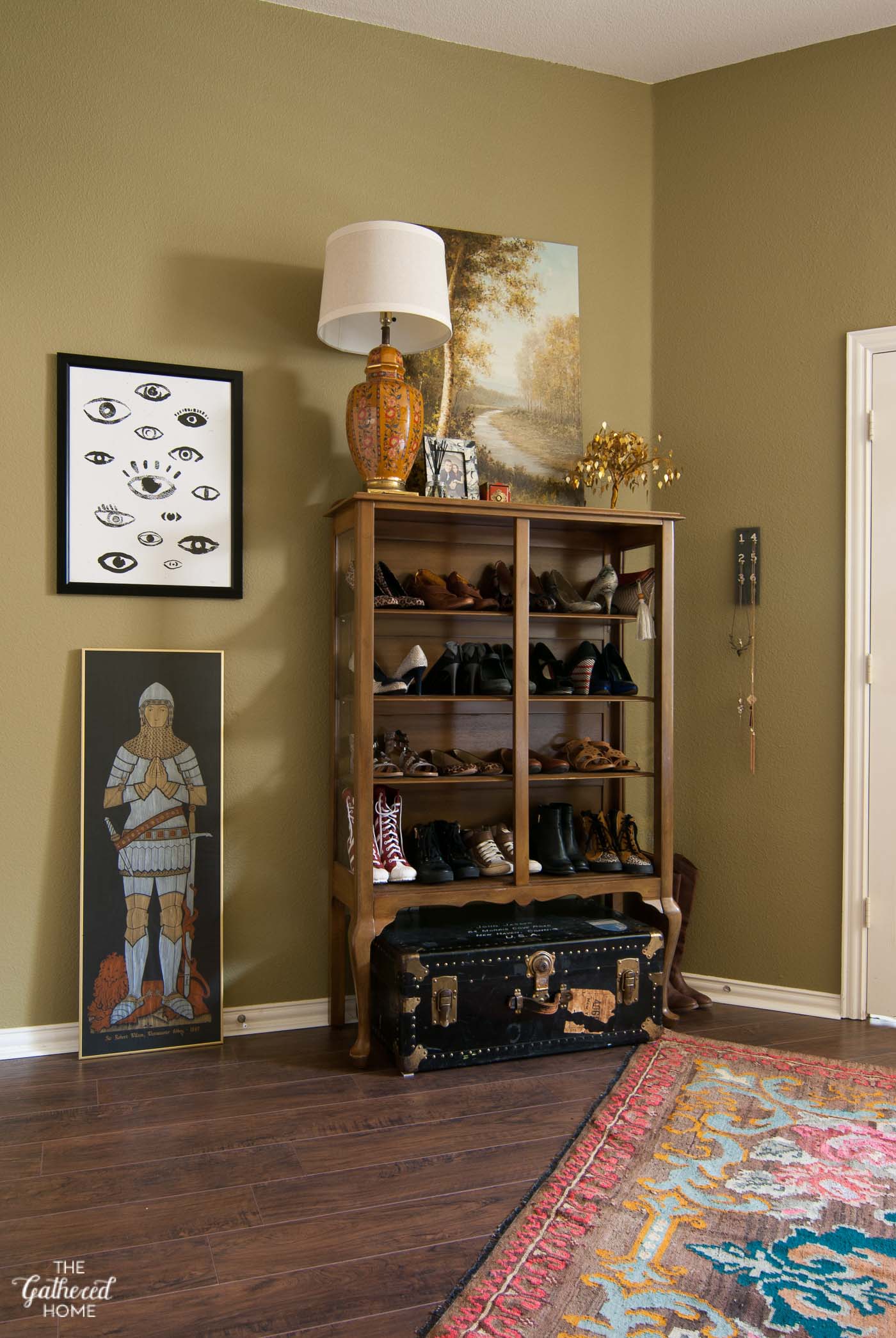 Master Bedroom Reveal: A Khaki & Gold "Loft" Space - The Gathered Home